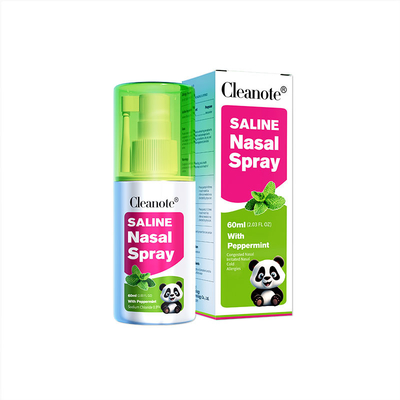 qualità Mentina Pimenta Cleanote soluzione salina Nebbia nasale 0,9% NaCl Spray nasale per rinite Freddo Congestionato fabbrica