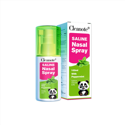 qualità 00,9% NaCl 100 ml Spray nasale salino con menta per rinfrescante nasale per adulti fabbrica